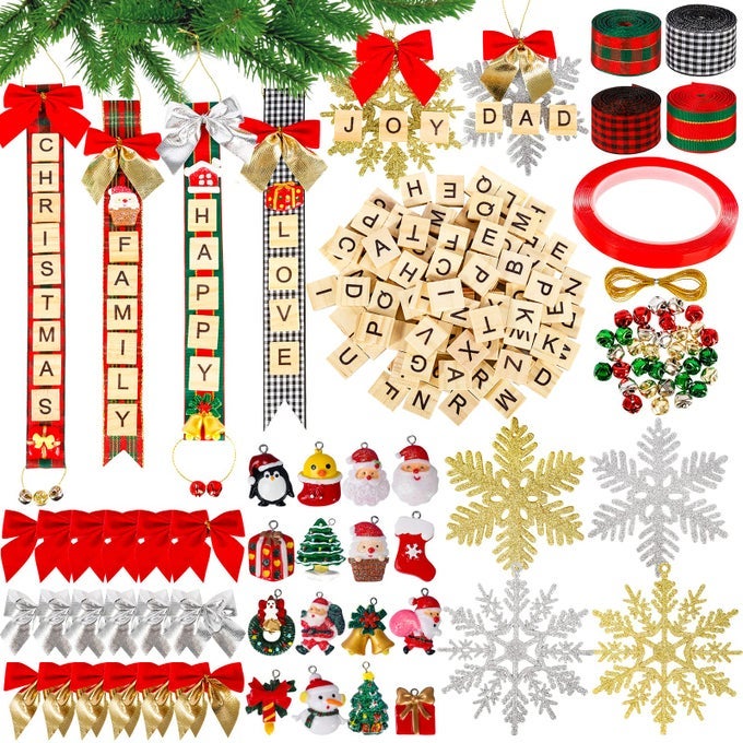 312 PIECES CHRISTMAS ORNAMENTS DIY CHRISTMAS TREE ORNAMENTS XMAS ARTS AND CRAFTS DECORATIONS SUPPLIES FOR KIDS ADULTS