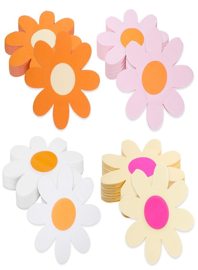 SXoonKing 80Pcs Daisy Flower Napkins,Cute Boho Groovy Party Napkins Disposable Daisy Decor, Cocktail Lunch Dinner Floral Napkin for Birthday Wedding Baby Shower Party Supplies Table Decorations - Image 1