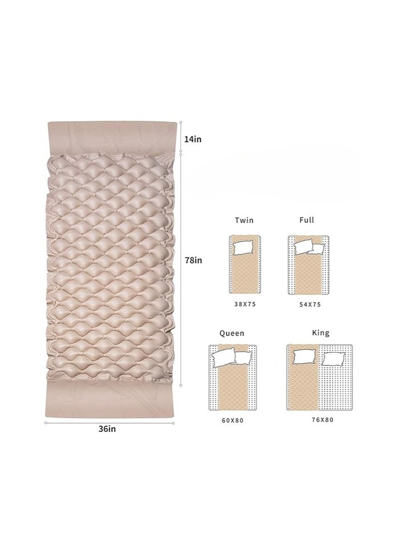 غطاء مرتبة بنظام ضغط هوائي متناوب مع مضخة كهربائية هادئة ووسادة ضغط بديلة - Image 2