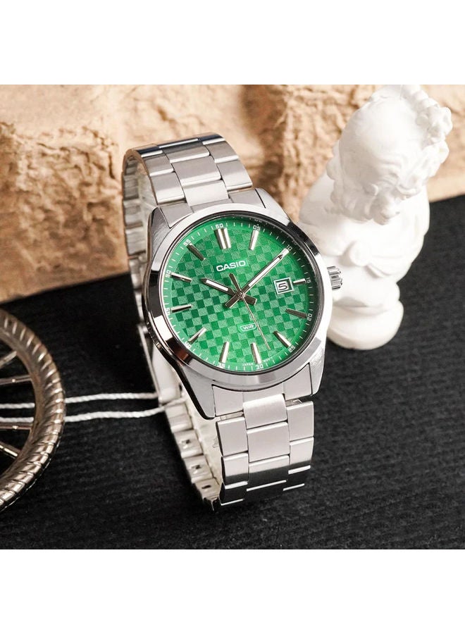 كاسيو ساعة يد من الستانلس ستيل عقارب/مقابض MTP-VD03D-3A1UDF - Image 2