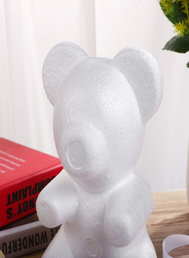 Amosfun Modelling Polystyrene Foam Bear Mould White DIY Craft for Flower Arranging Gift Wedding Party Decoration 7.87x 5.12 Inch - Image 5