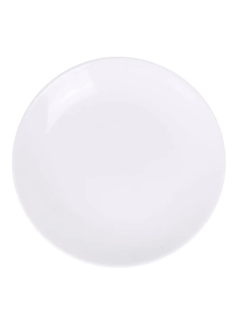 Shallow Shallow 12-Piece Porcelain Dinnerware Set – Elegant Ceramic Crockery for 4 | Includes 26.8 cm Dinner Plates, 20 cm Side Plates, and 15 cm Bowls, White