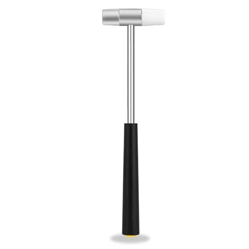 Kannony Wind Dual Head Small Hammer, Plastic Head and Metal Head, Double face Jewelry Mallet, Mini Hammer for Crafts, Watch, Tuning, Woodworking, Toys, DIY, Leather, Instruments, 7 Inches, - Image 1