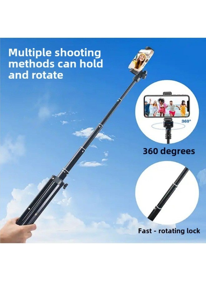 Handheld Gopro Sports Camera Bluetooth Selfie Stick With Tripod Mobile Phone Portable Outdoor Photo Holder-Color:1.7m Detachable Phone Clip Bluetooth - Image 2