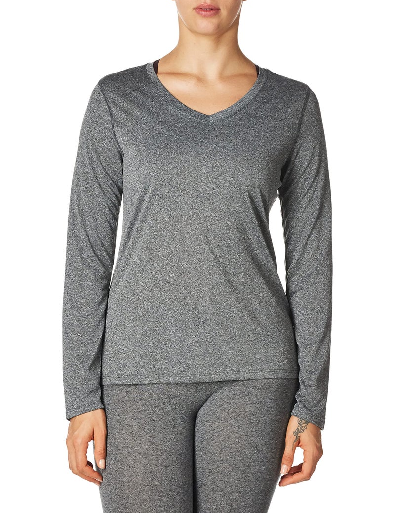 Hanes womens O9309 athletic shirts, Black Heather, XX-Large US - Image 4