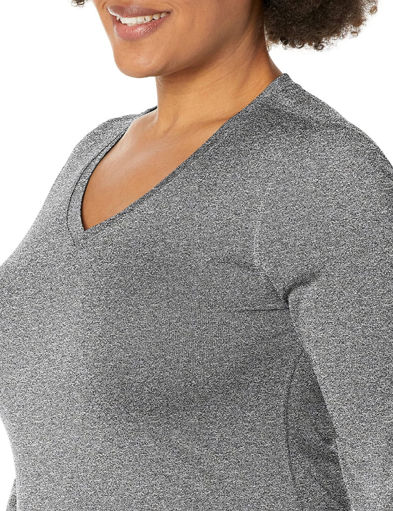 Hanes womens O9309 athletic shirts, Black Heather, XX-Large US - Image 3
