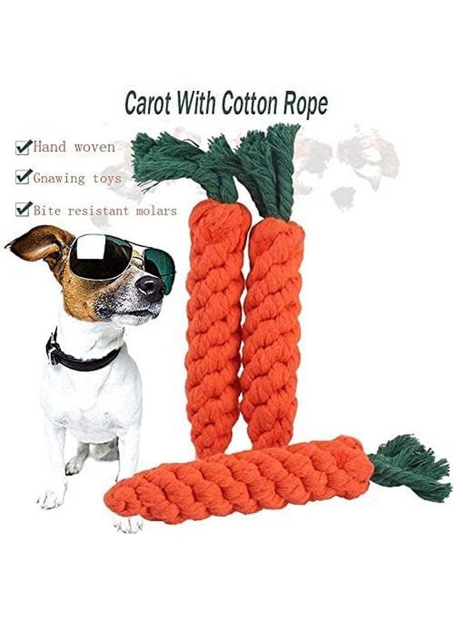 بت لعبة مضغ متينة للكلاب مصنوعة من حبل قطني لمضغ أسنان الجراء - قد يختلف اللون (مجموعة من 5 قطع) - Image 3