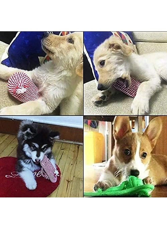 بت لعبة مضغ متينة للكلاب مصنوعة من حبل قطني لمضغ أسنان الجراء - قد يختلف اللون (مجموعة من 5 قطع) - Image 5