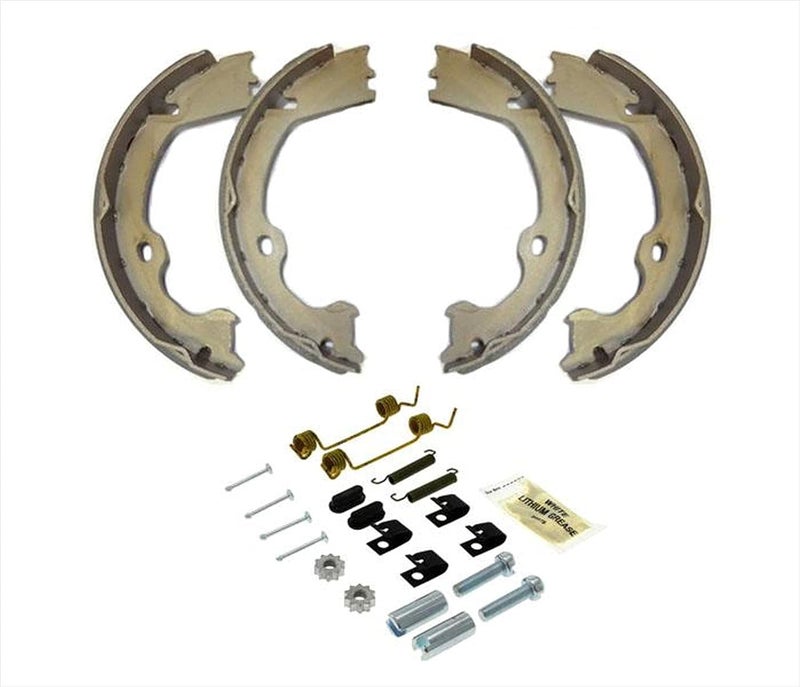 MAC Parking Emergency Brake Shoe Set W Springs Replacement Parts For 2012 2013 2014 2015 2016 2017 2018 2019 2020 F-150 With Manual Parking - Image 1