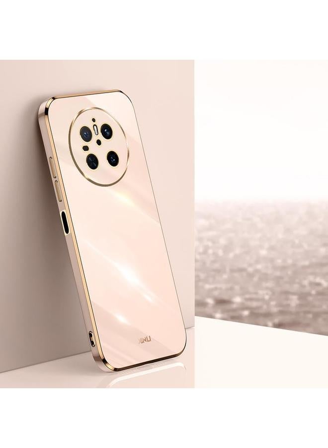 The Bros Case For Huawei Mate 70 Straight 6D Plating Gold Edge TPU Phone Case