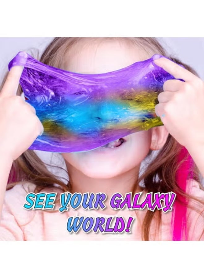 DIY سليم كيت للأطفال غير اللاصقة، ناعمة وعطرية لجعل سليم السحابة، سليم الرغوة، سليم الزبدة، سليم السماء النجومية مع السحر - ميزات حزب تخفيف الإجهاد وفكرة هدية رائعة - Image 3