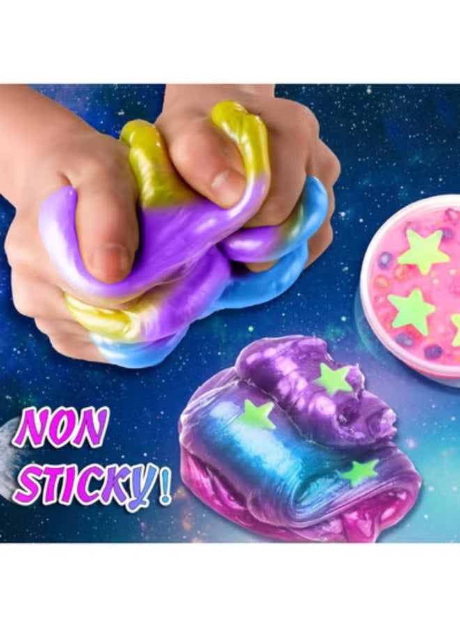 DIY سليم كيت للأطفال غير اللاصقة، ناعمة وعطرية لجعل سليم السحابة، سليم الرغوة، سليم الزبدة، سليم السماء النجومية مع السحر - ميزات حزب تخفيف الإجهاد وفكرة هدية رائعة - Image 4