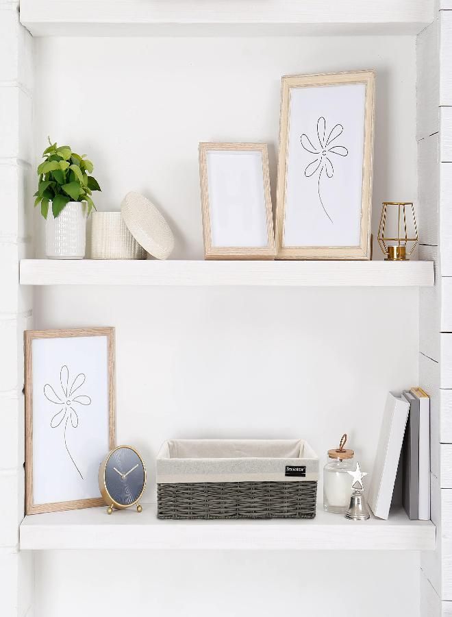 BROOKSTONE, Woven Storage Basket, Organization and Storage Bin, Over the Toilet Paper Reserve, Suitable for Any Décor Style, Perfectly Sized at 14” x 4” x 6” - Image 2