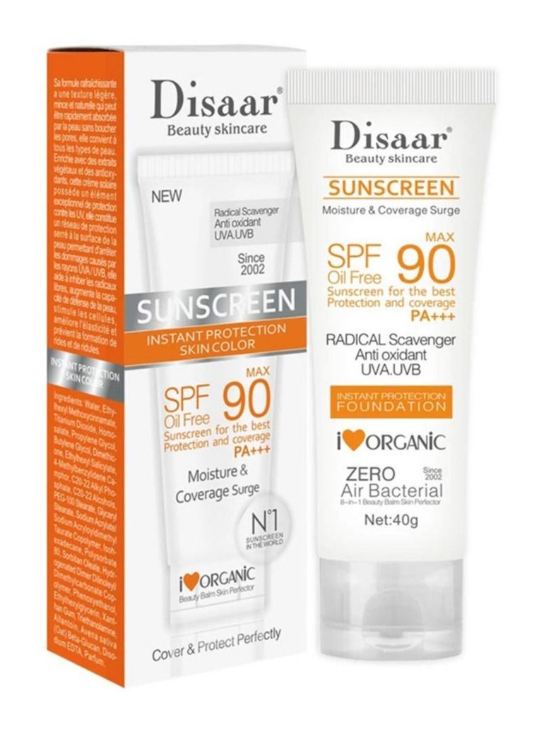Disaar Pack Of 3 Pieces Sunscreen Instant Protection Foundation SPF 90 3X40g - Image 3