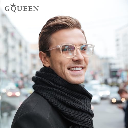 GQUEEN Fashion Glasses Non Prescription Fake Glasses for Women Men Clear Lens Square Transparent, 201582 - Image 4