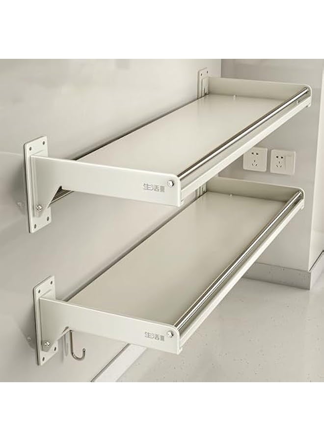 Wall-mounted kitchen storage rack with hooks, 6 hooks for hanging spatulas or towels, etc. (25 * 40)  - Image 4