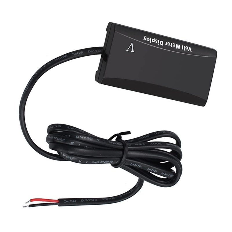 Waterproof Digital Display Voltmeter DC 12V For Car Motorcycle Multi Functional LED Voltage Gauge Blue Light Indicator - Image 2