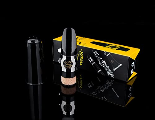 Glory Clarinet Mouthpiece Kit with Ligature,one reed and Plastic Cap,Black - Image 3