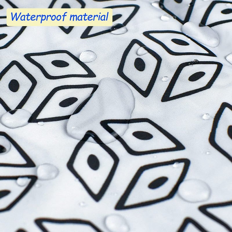 yuntop 2Pcs Waterproof Reusable Wet & Dry Bag for Baby Cloth Diaper Gym Clothes Travel Bags Washable Beach Pool Swimsuits Pockets with Two Zippered Dirty Diapers Stroller Yoga Toiletries Daycare Organizer - Image 4