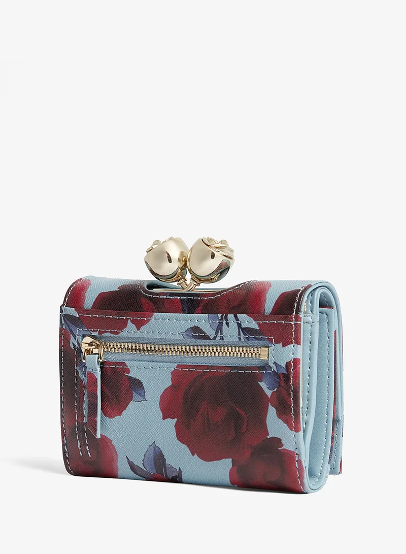 Ted Baker Small Rose Print Bobble Purse