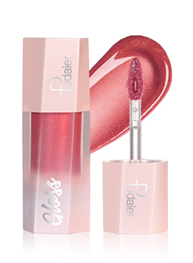 بوداير ملمع شفاه فائق اللمعان الماس ماتي زيت الشفاه ملمع بريق معدني أحمر شفاه سائل بريق لامع الشفاه الصقيل لامع لمسة نهائية عالية الصباغ طويل الأمد ملمع الشفاه صبغة مكياج #03 - Image 1