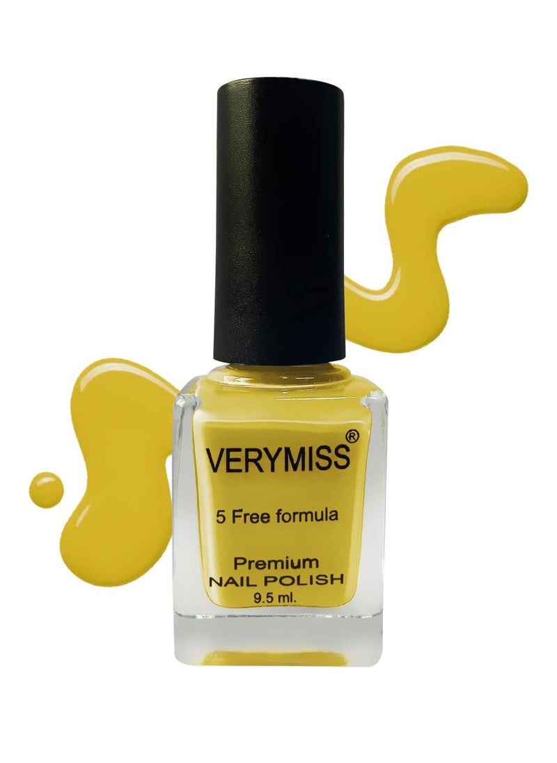 VERYMISS Verymiss Premium Nail Polish 9.5ml Saffron Yellow  - Image 1