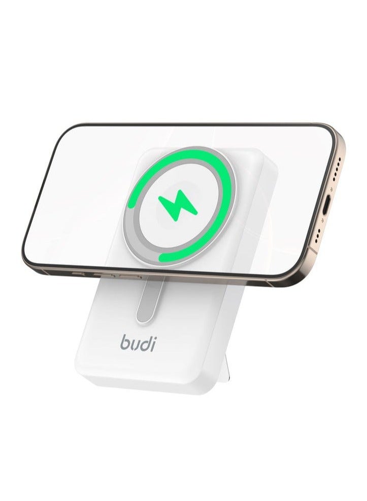 بودي بنك الطاقة budi PB809W حل شحن متطور للهواتف الذكية وسماعات AirPods والساعات الذكية مع مخرجات عالية السرعة ومنافذ متعددة - Image 2