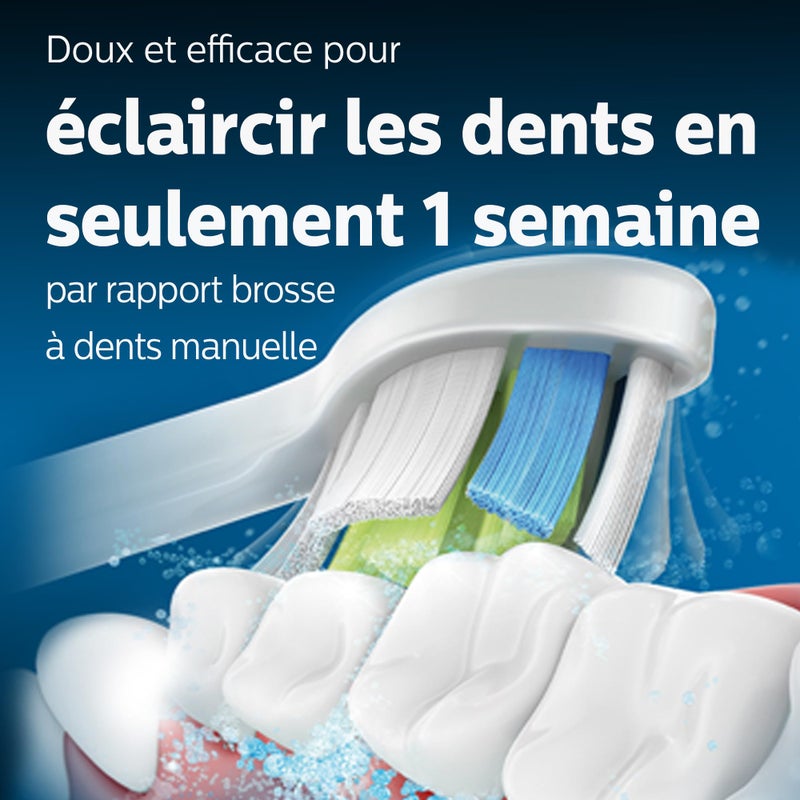 Sonicare رؤوس فرشاة فيليبس سونيكير وايتنينغ المثالية (متوافقة مع جميع مقبضات فيليبس سونيكير)، 8 قطع (عبوة من 1) - Image 3