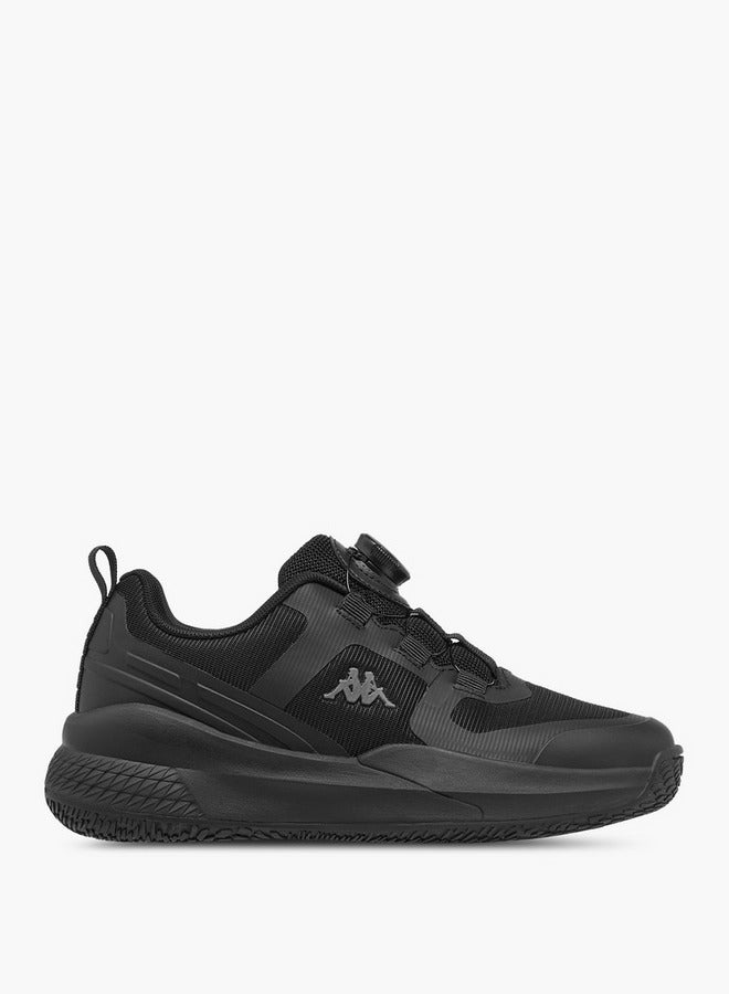 Kappa Girls' Logo Print Sports Shoes with Rotating Buckle Closure  - Image 3