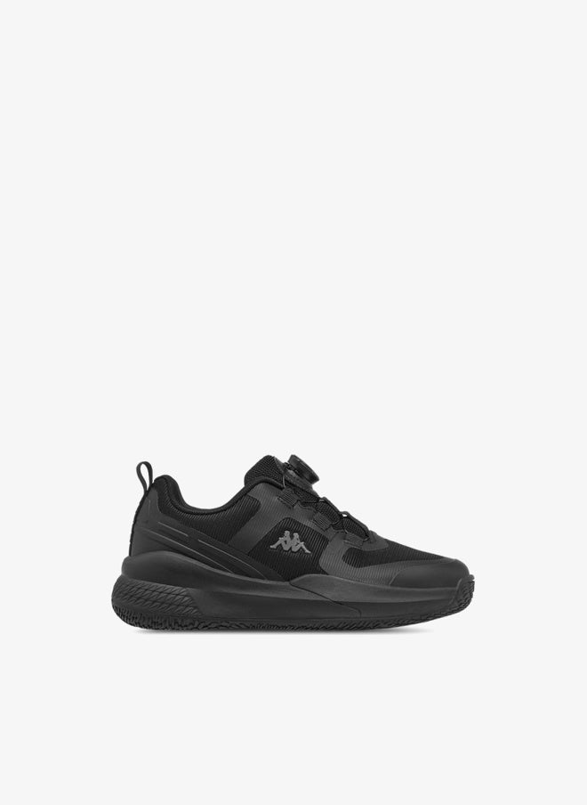 Kappa Girls' Logo Print Sports Shoes with Rotating Buckle Closure - Image 1