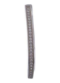 Generic Morgan Jewelry 925 Sterling Silver Cable Chain Necklace with Rhinestones  - Image 4