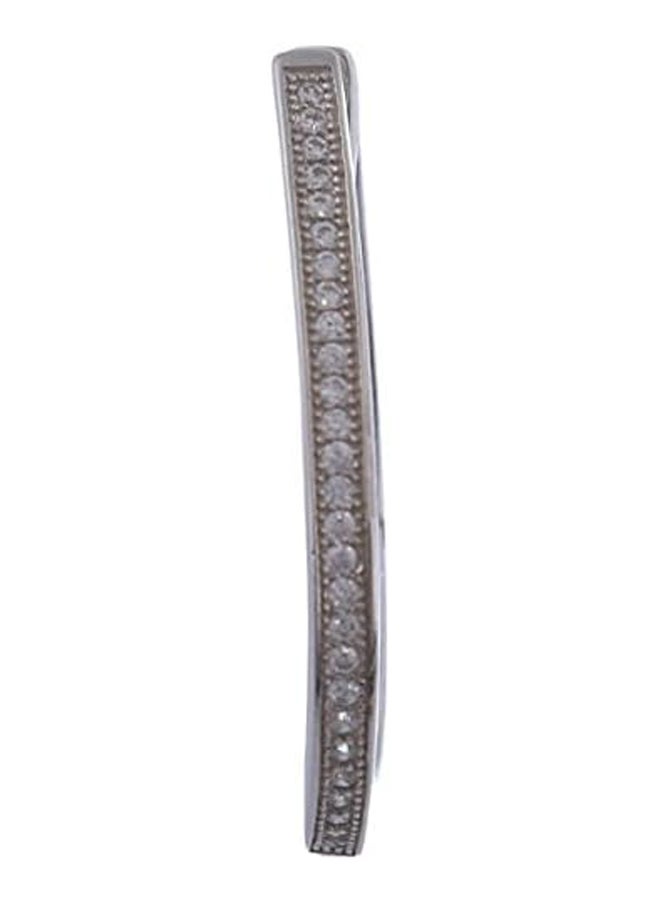 Generic - Morgan Jewelry 925 Sterling Silver Cable Chain Necklace with Rhinestones - Image 1