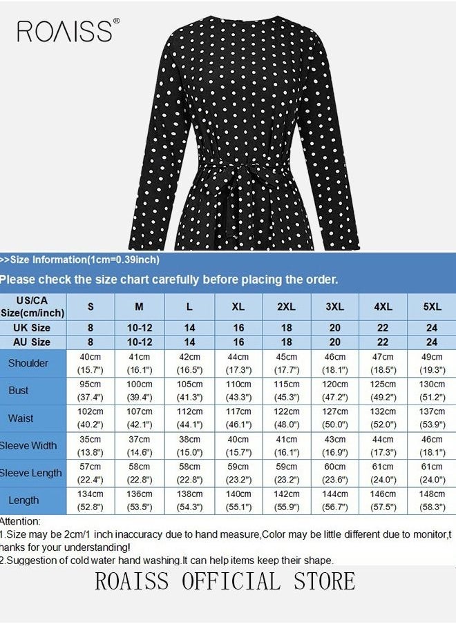 Women's Long Sleeve Vintage Polka Dot Robe Long Skirt Fashion Belt Large Hem Islamic Muslim Clothing - pzsku/Z631D94C7CB9F021582A3Z/45/_/1686795592/8143be5c-54ff-4f08-b453-39061aacbf1a