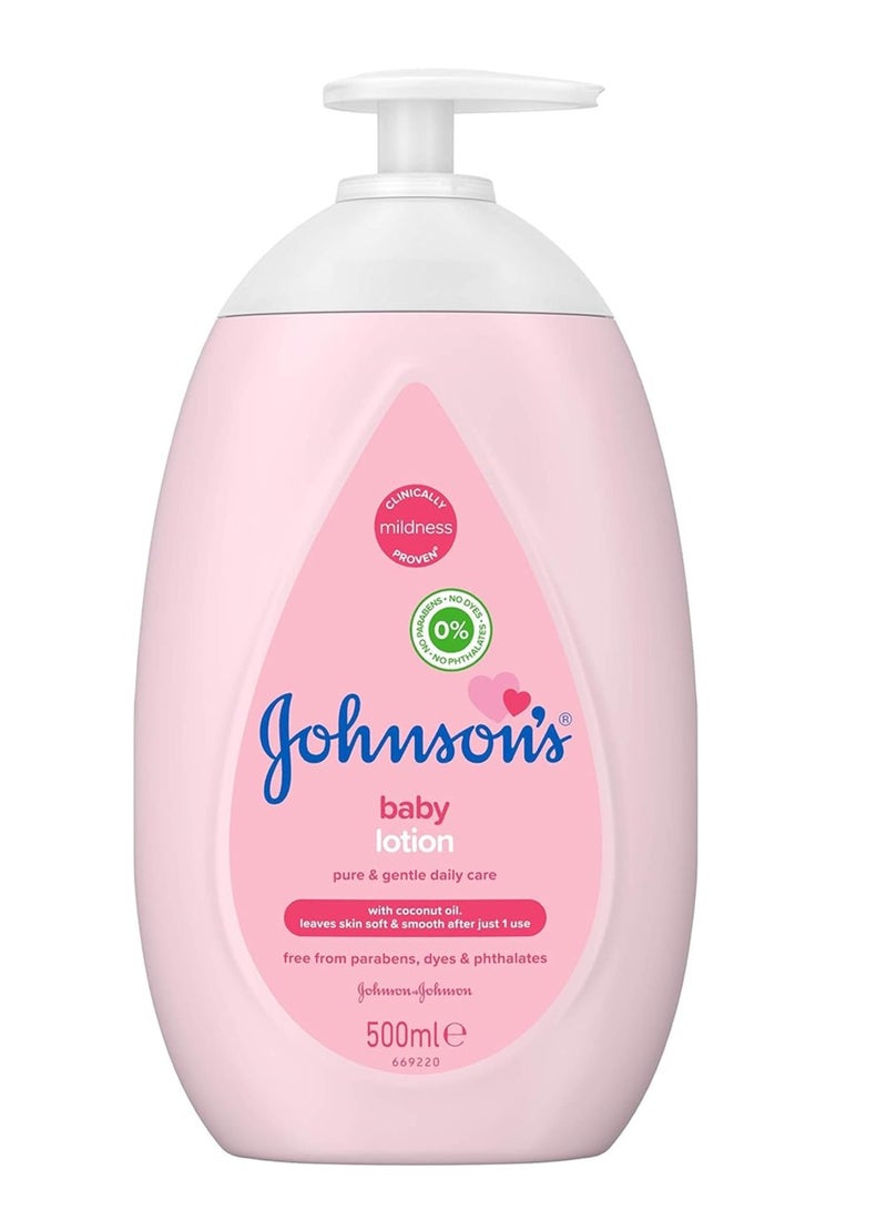 Johnson's pack Of 3 Johnson's Baby Oil 500ml, JOHNSON BABY SHAMPOO ORIGINAL 500ML And Johnson's Baby Soft Lotion 500 ml - Image 2
