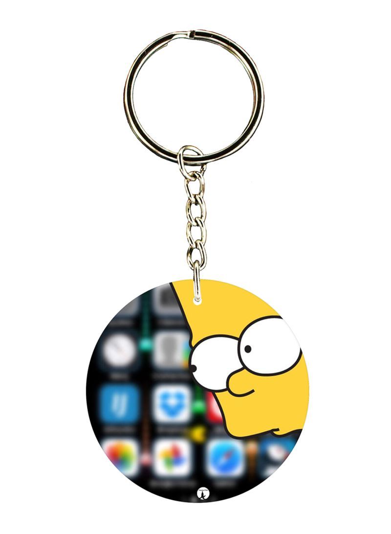 RKN Simpsons Printed Keychain