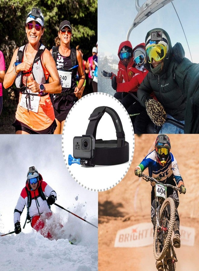 مي بريميوم حزام صدر MiPremium مع حامل صدر وحزام رأس لكاميرات GoPro Hero 13 و12 و11 و10 و9 و8 Max وGoPro Hero 7 و6 و5 و3 و4 Session، باللونين الأسود والفضي، بالإضافة إلى مجموعة ملحقات DJI Osmo وAKASO لكاميرات الحركة. - Image 3