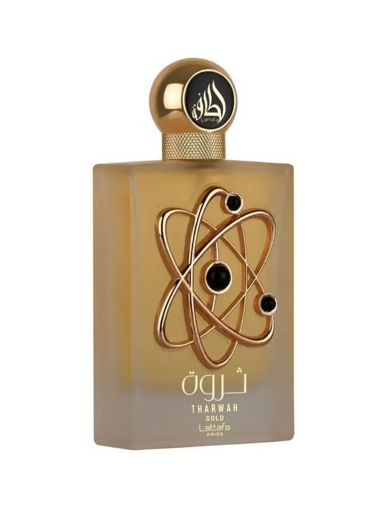 Lattafa Tharwah Gold for Unisex Eau de parfum 100ml - Image 2