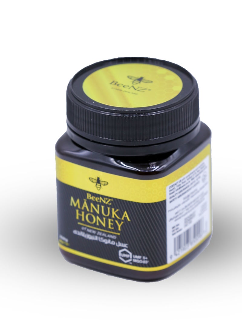 BeeNZ Beenz Manuka – New Zealand Manuka Honey with MGO (Methylglyoxal) – UMF +5 – 250g - Image 4