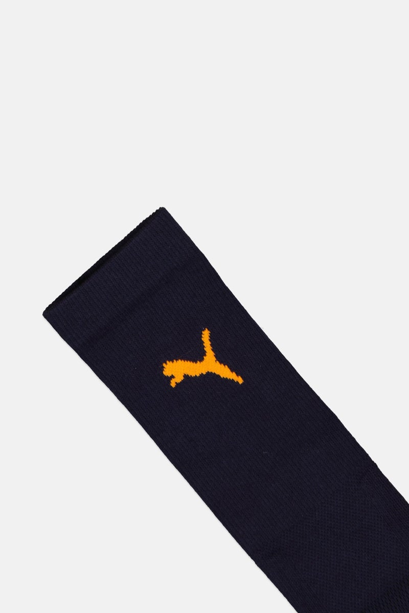 PUMA Men 1 Pair Brand Logo Football Crew Socks, Dark Navy - Image 3