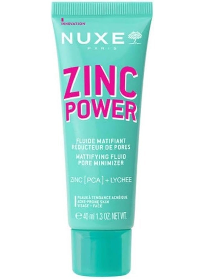 نوكس Nuxe Zinc Power Fluide Matifiant Réducteur de Pores 40 مل - Image 1