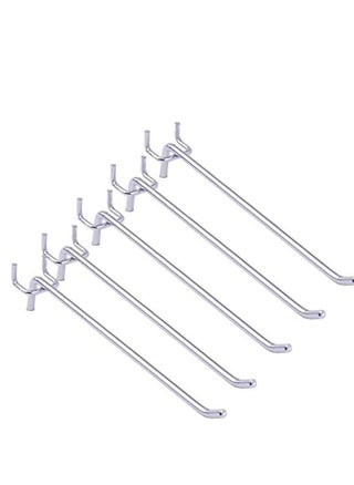 KNP Chrome Plated Regular Finish Pegboard Hooks And Organizer Assortment Iron Hooks Grid Wall Hooks Panel Display Hook 2 cm - pzsku/Z631DFBF8534D8476E190Z/45/1741370562/dbdade0c-8371-49c5-ac36-db3a569de092