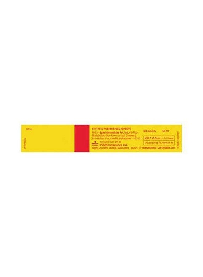 Pidilite Fevibond Tube Synthetic Rubber Based Adhesive - 50ml,Pack of 5 - Image 4