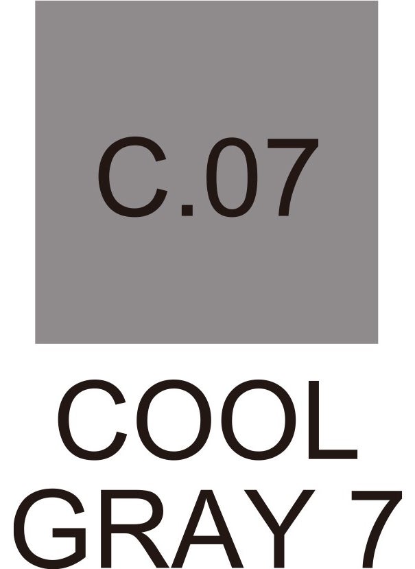 Zig - Kurecolor Fine&brush For Manga Double Sided Pencil N:c.07 Cool Gray 7 - Image 1