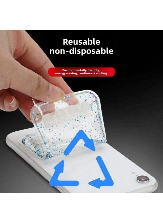 Loquat Mobile Phone Cooling Heat Dissipation Artifact Summer Essential Cold Cooling Artifact Game Live Mobile Phone Cooling Sticker Heat Dissipation Sticker-Colour:Blue-one Piece - Image 5