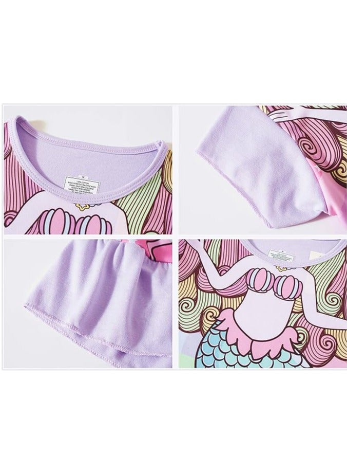 CALL PLAY Nightgowns for Girls Kids Pajamas Princess Dress Sleepwear Night Gown 3-10 Years - Image 5