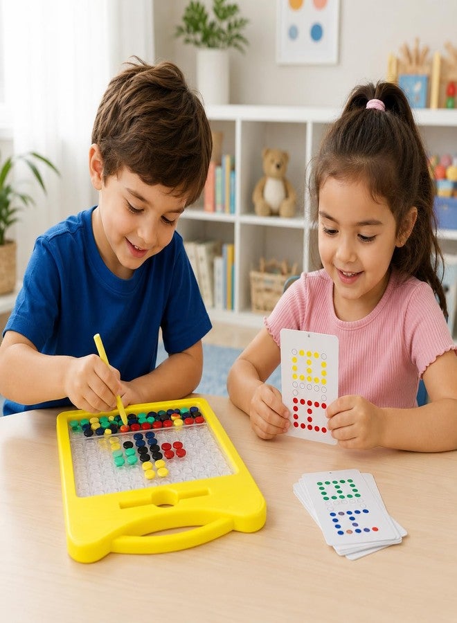 Little B Magnetic Drawing Board for Kid Magnetic Dot Art Game for Toddlers Best Indoor Game for Kids Best Toy for Kids. (Yellow) - Image 3