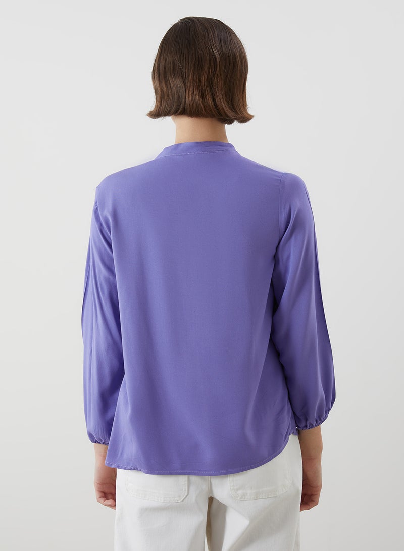 LC WAIKIKI Tie Neck Textured Blouse - Image 4