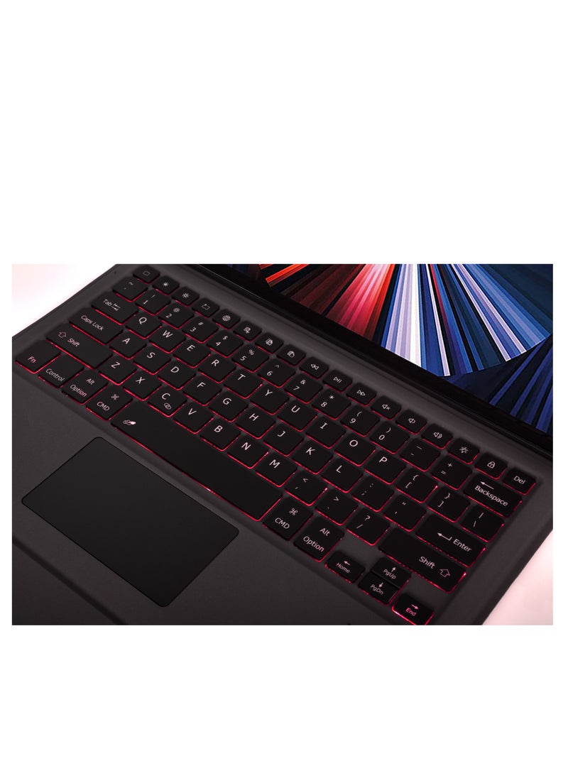 iPad Pro Keyboard 11 inches - Leather Keyboard Case With Touchpad for 10.9/11 inches Compatible Model A2228/A2068/A2230/A2231 II A1980/A2013/A1934/A1979 II A2325/A2324/A2316/A2072 & iPad Air Gen 5