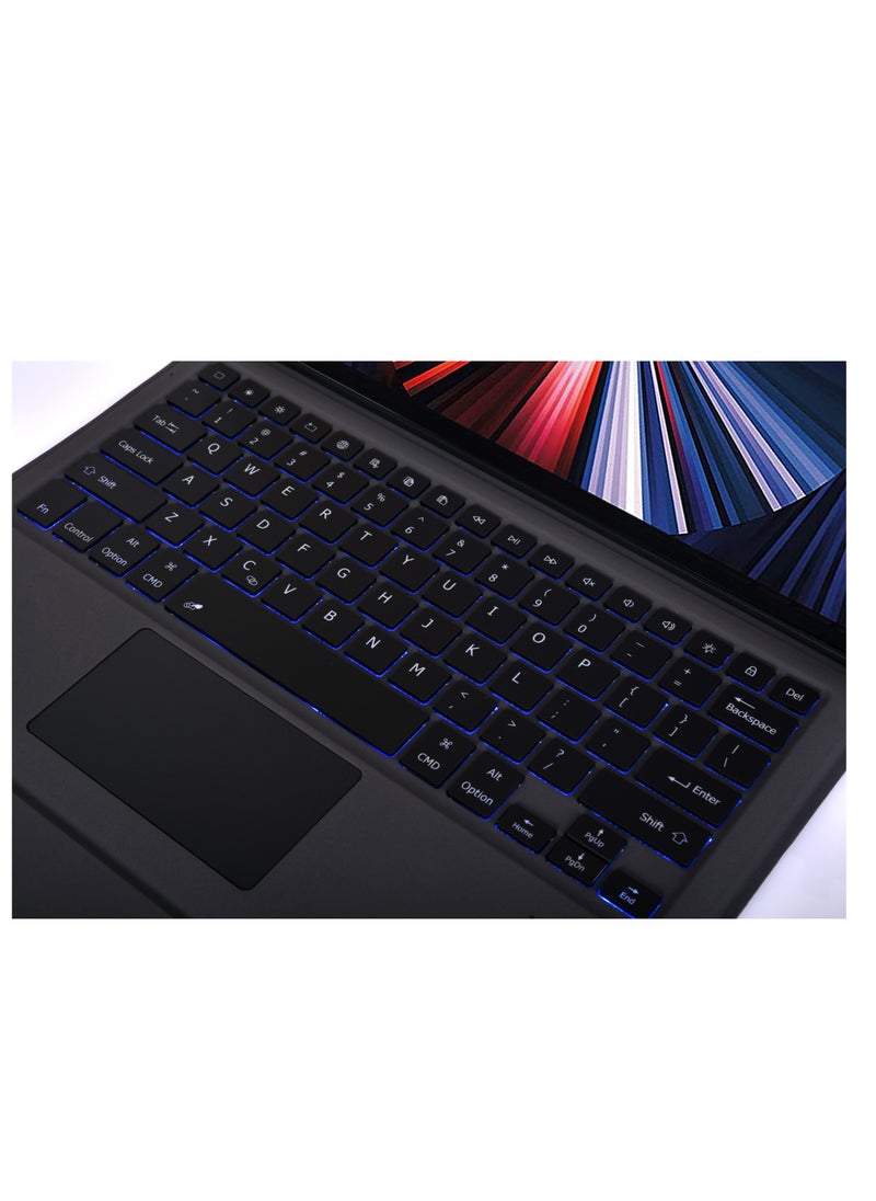 iPad Pro Keyboard 11 inches - Leather Keyboard Case With Touchpad for 10.9/11 inches Compatible Model A2228/A2068/A2230/A2231 II A1980/A2013/A1934/A1979 II A2325/A2324/A2316/A2072 & iPad Air Gen 5