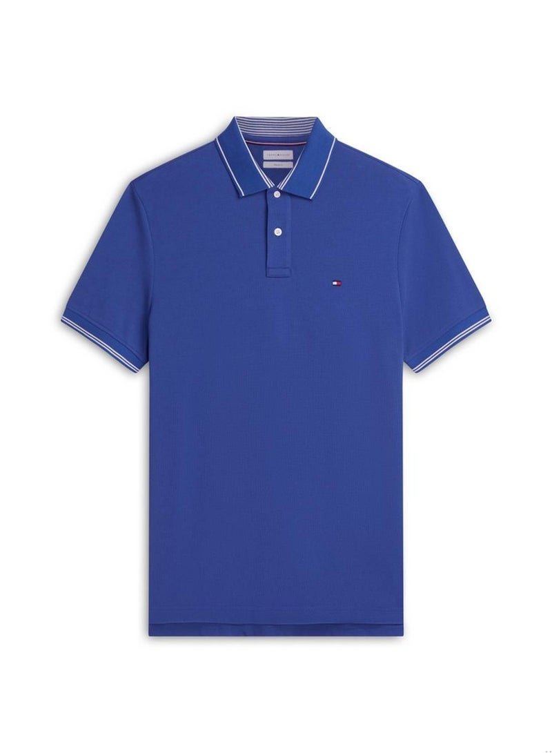 TOMMY HILFIGER Heritage Regular Fit Stripe Trim Polo Shirt - Image 5